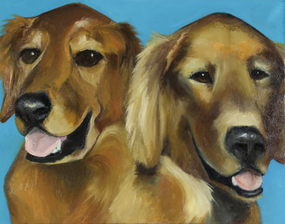 Golden Retriever Happiness Is,  Dog, Art, Pet, Portrait, Fine Art, Oil, Painting, Custom, Commission Your Own, Happiness Is, 
 The "Happiness is" series title is derived from the classic "Peanuts" comic strip statement 'Happiness is a warm puppy'. I began the series creating gifts of dog portraits of family and friends' furry companions. Now many of the paintings are available as canvas prints, reproductions start at $50 and magnets of your favs are just $3. Ideal for homes and the lobbies and interiors of any animal related business (vet clinics, grooming, boarding, supplies etc) or organization (aspca, humane society, rescues, shelters, etc). A portion of each print sale goes to no-kill shelters and rescues to help animals find their people. If anyone is of interest in learning more about what we can do for their space just contact me.