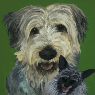 Happiness Is,  Dog, Art, Pet, Portrait, Fine Art, Oil, Painting, Custom, Commission Your Own, Happiness Is, 
 The "Happiness is" series title is derived from the classic "Peanuts" comic strip statement 'Happiness is a warm puppy'. I began the series creating gifts of dog portraits of family and friends' furry companions. Now many of the paintings are available as canvas prints, reproductions start at $50 and magnets of your favs are just $3. Ideal for homes and the lobbies and interiors of any animal related business (vet clinics, grooming, boarding, supplies etc) or organization (aspca, humane society, rescues, shelters, etc). A portion of each print sale goes to no-kill shelters and rescues to help animals find their people. If anyone is of interest in learning more about what we can do for their space just contact me.