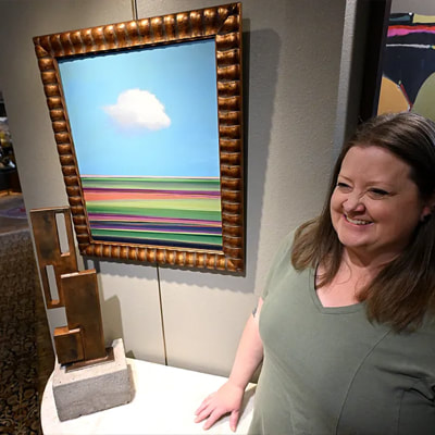 ALYSON KINKADE, fine art featuring abstract landscapes and custom pet portraits. Painting professionally since 1999, Kinkade earned a BFA from Kansas City Art Institute in 1999. In 2002 Southwest Art Magazine listed Alyson as one of the 